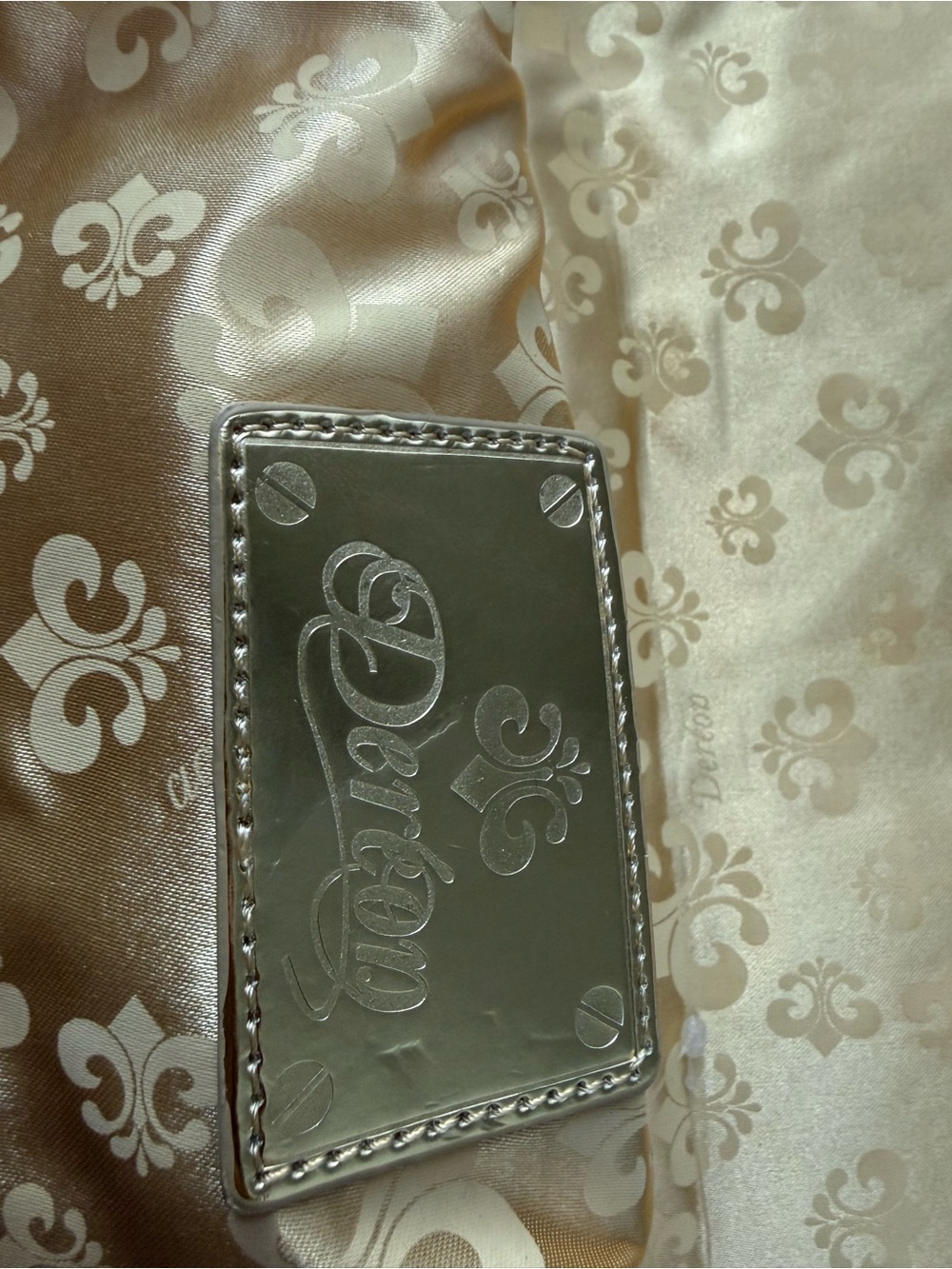 Y2K House of Deréon Metallic Bronze Studded Clutch ✨ - Picture 15 of 17